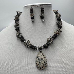 Necklace and earrings